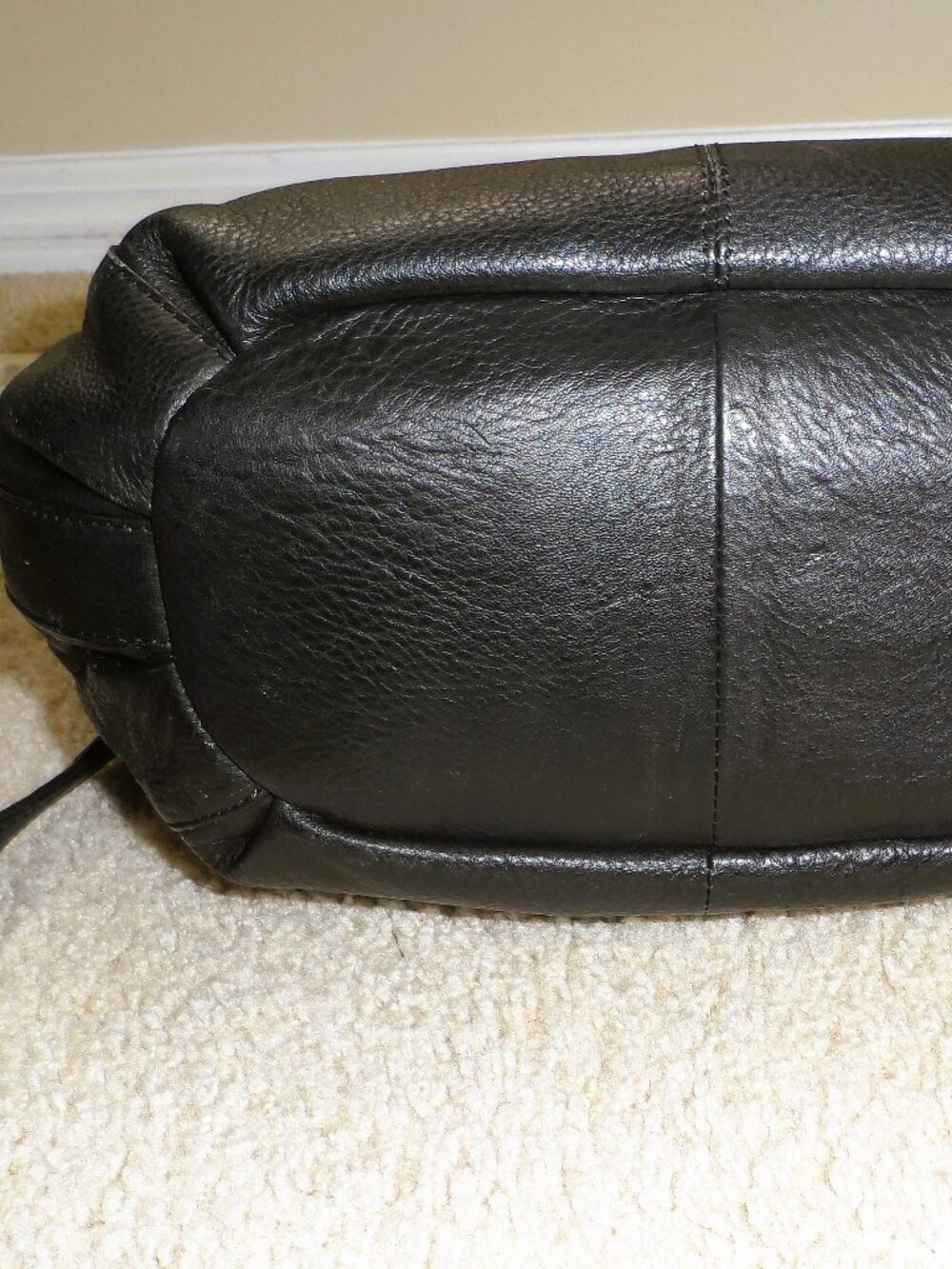 Great American Leather Works Shoulder/Crossbody Bag in Black,Made in India - Picture 15 of 16